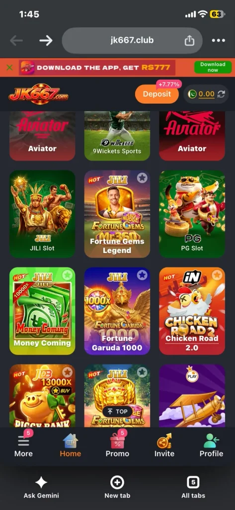 JK 667 Game